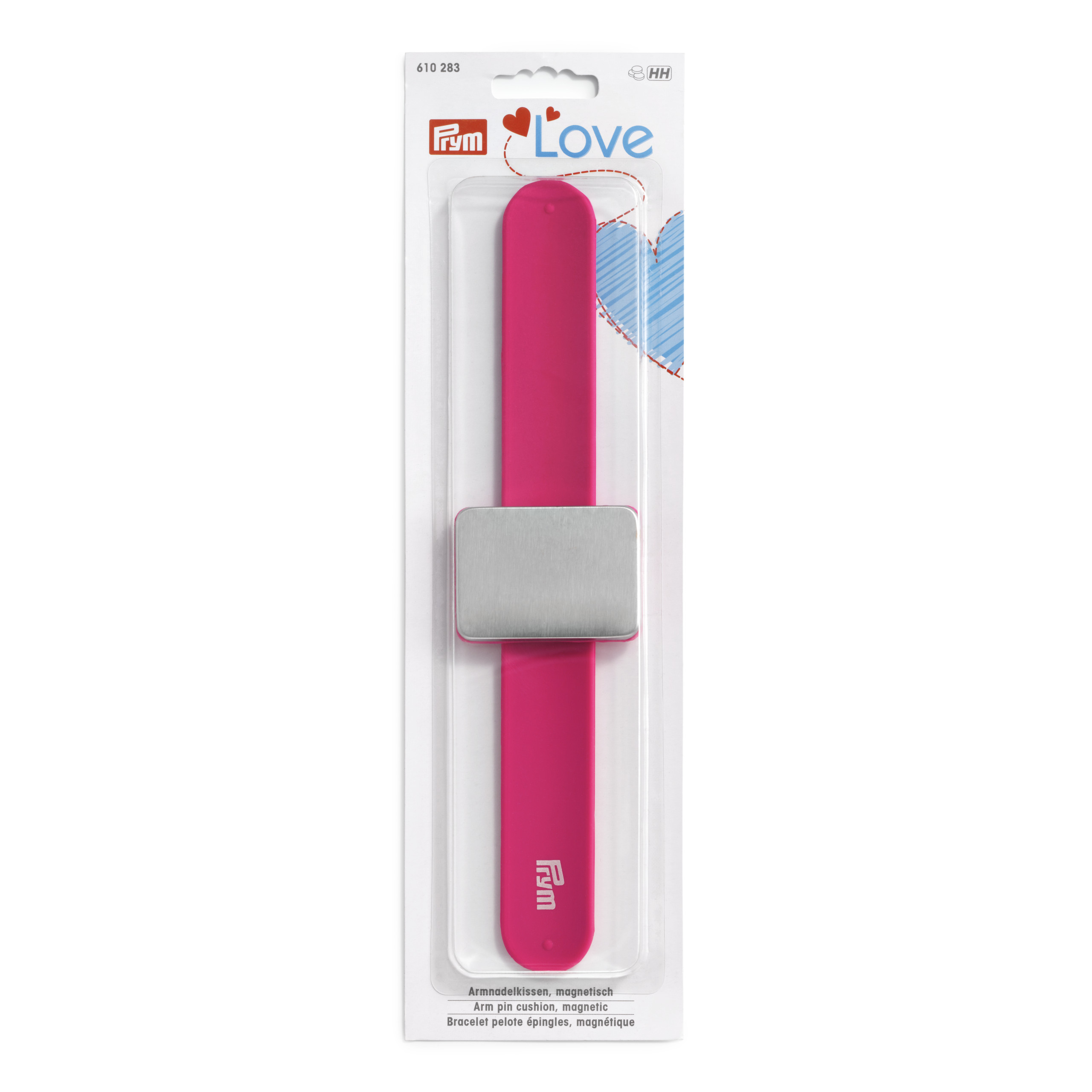 Prym Love Arm pin cushion, magnetic, pink