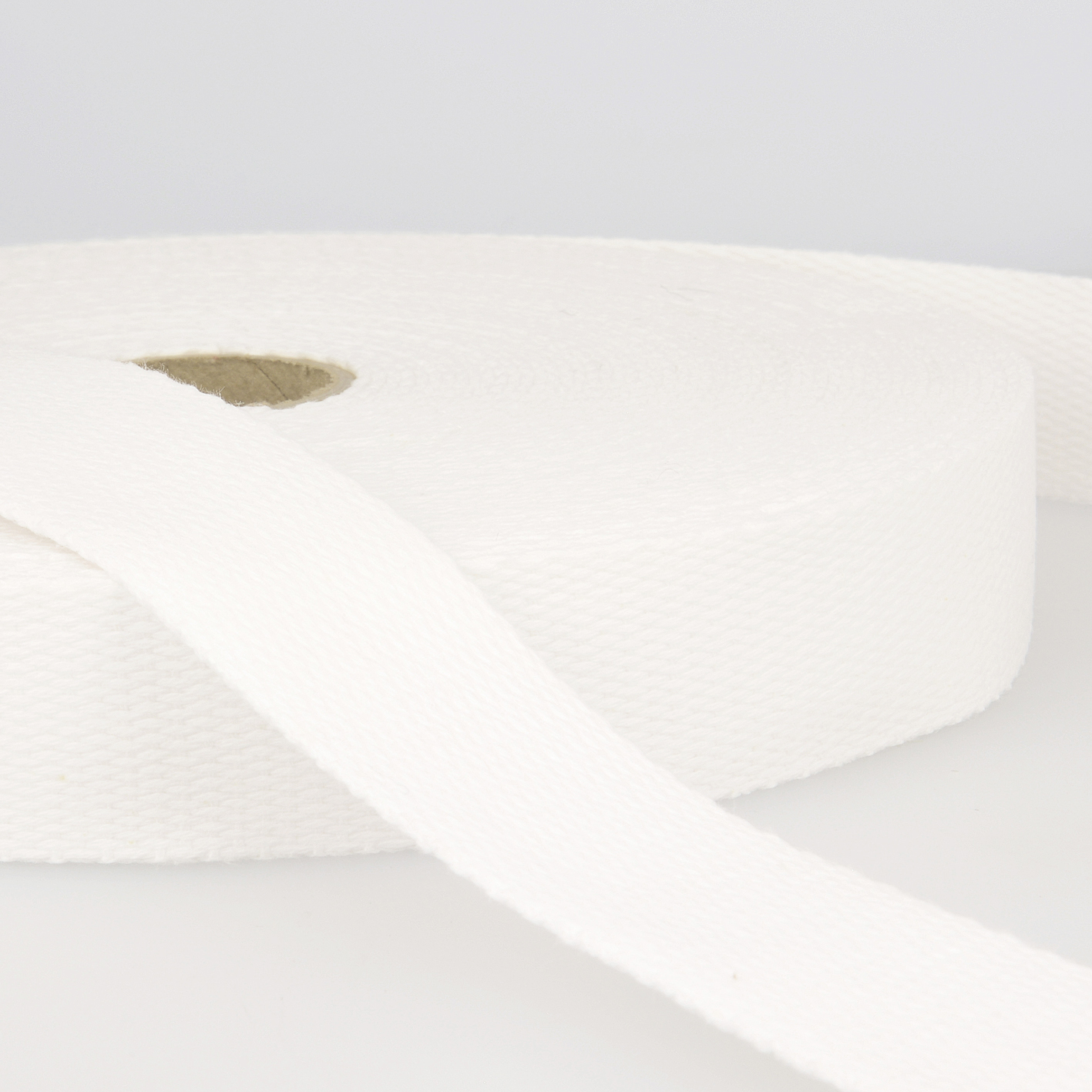 Cotton Webbing: 25mm: White