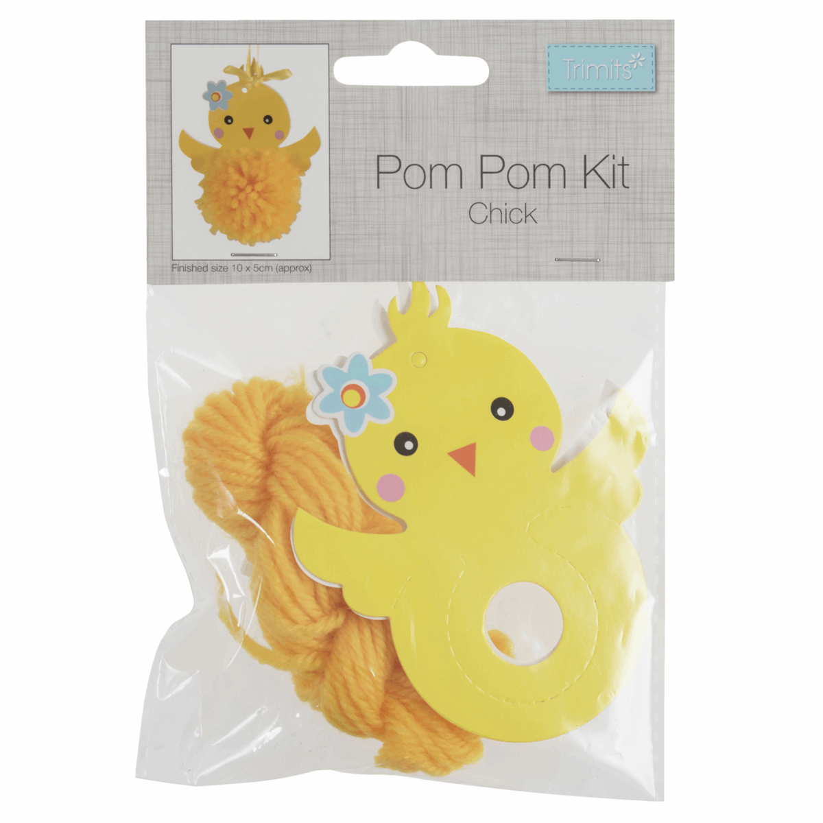 Pom Pom Decoration Kit Chick