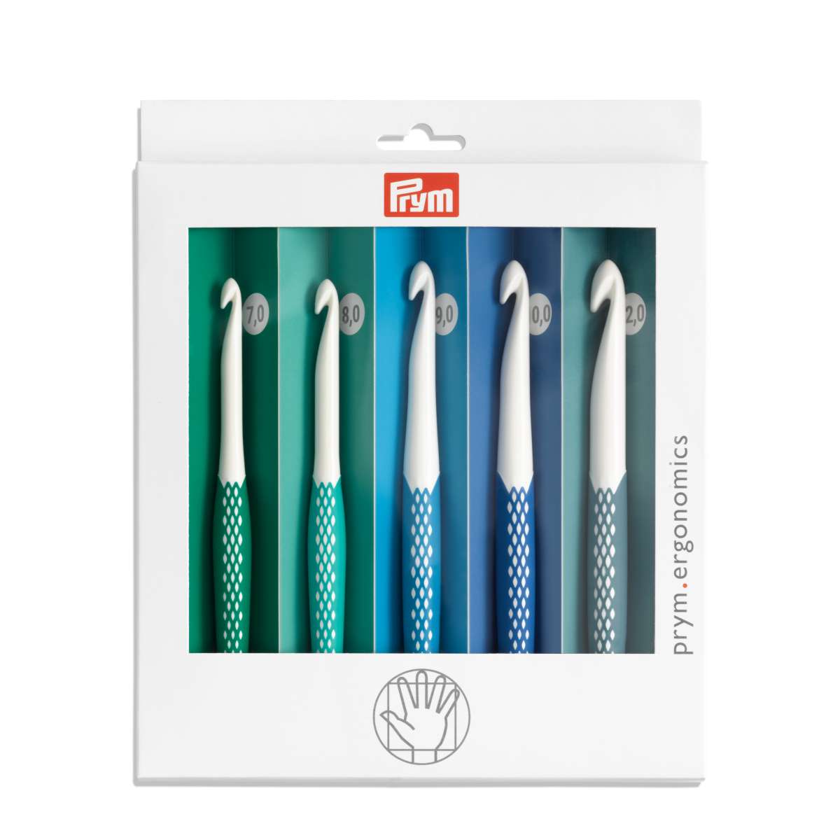 Crochet Hook For Wool Set, Prym Ergonomics 7-12mm