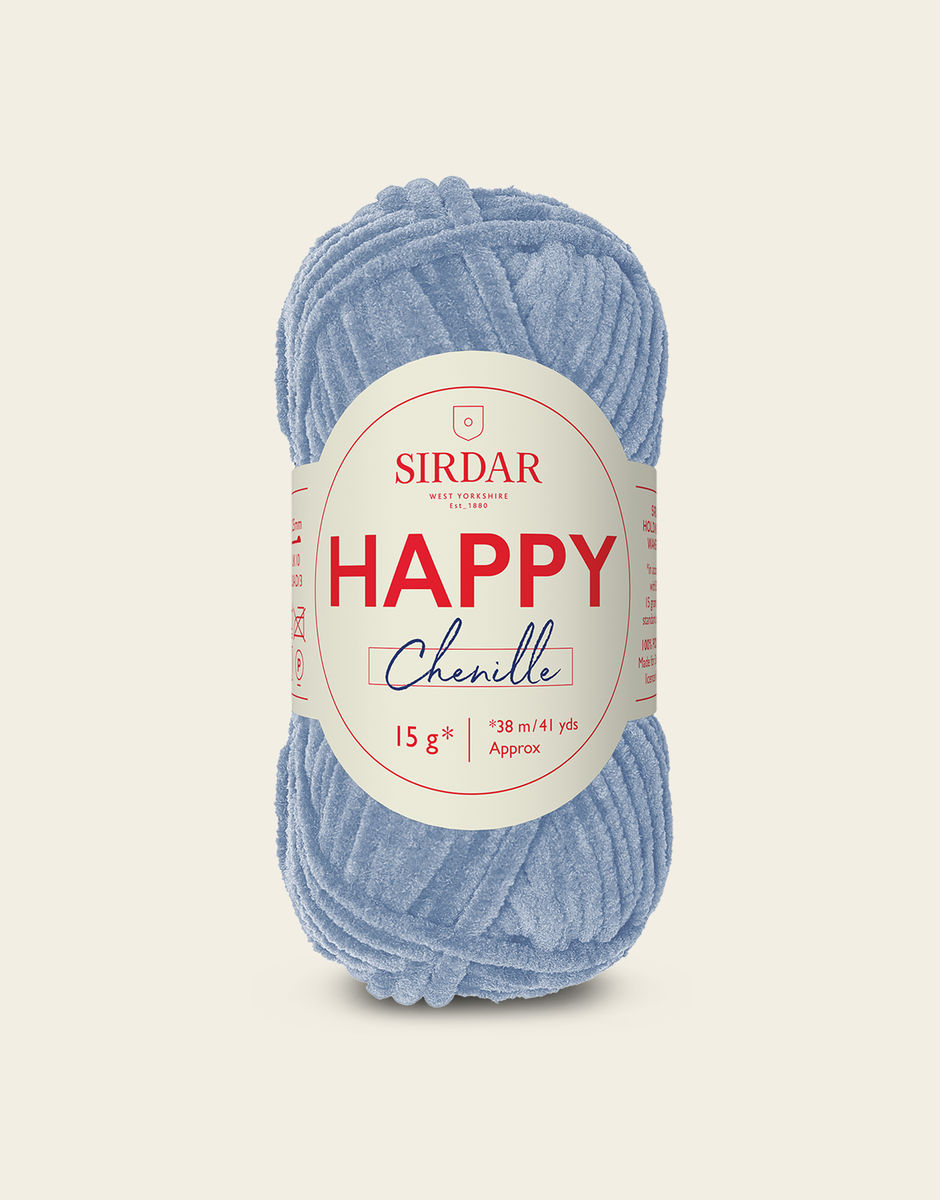 SIRDAR HAPPY CHENILLE, TWINKLE 018 15G BALL