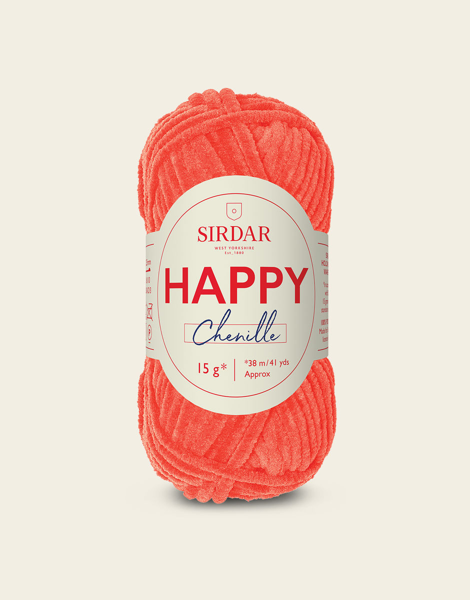 SIRDAR HAPPY CHENILLE, TUTTI FRUTTI 032 15G BALL