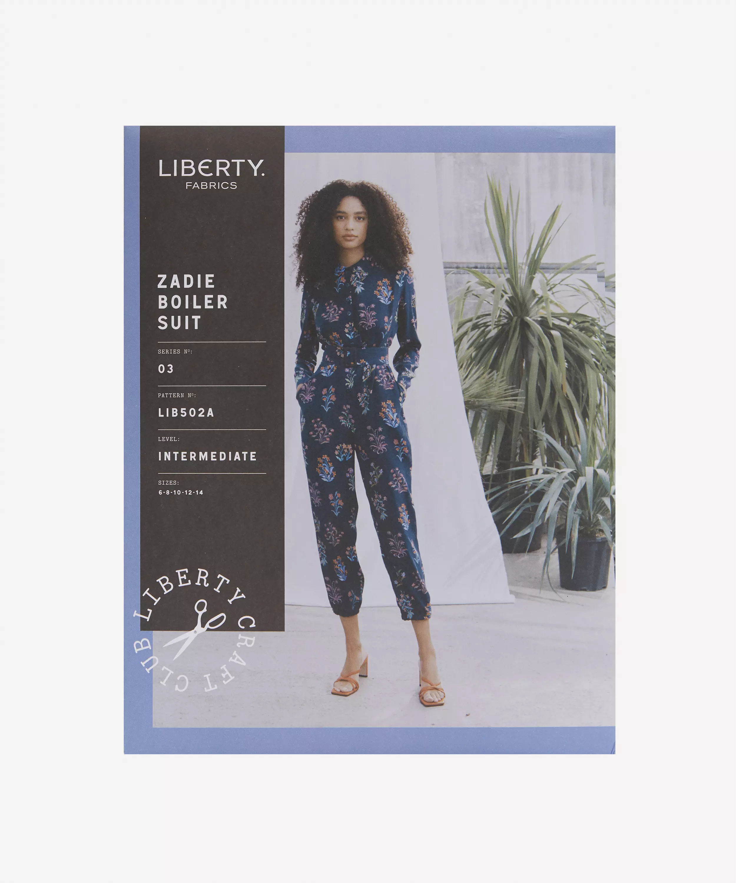 LIBERTY FABRICS Zadie Boiler Suit Sewing Pattern Size: 14-22