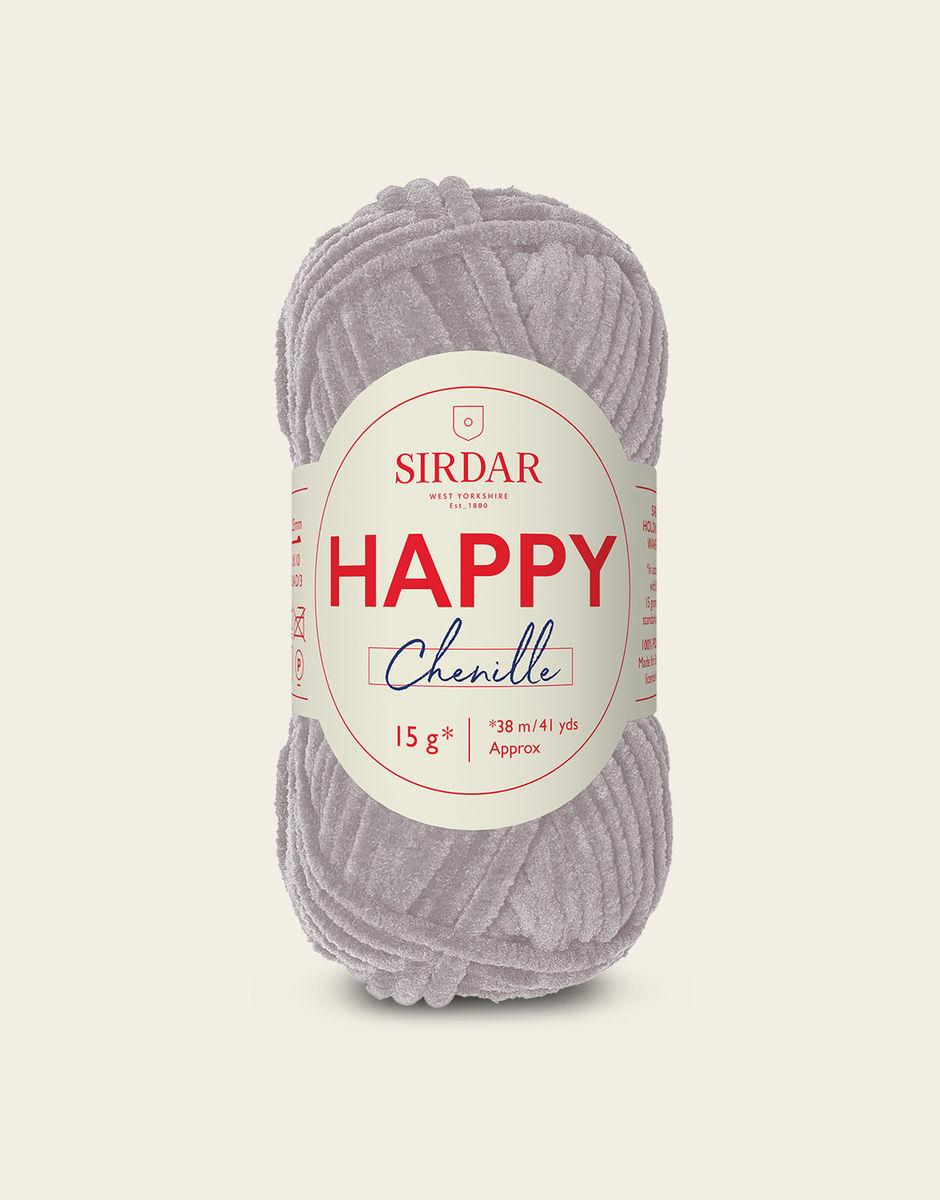 SIRDAR HAPPY CHENILLE, HEFALUMP 012 15G BALL