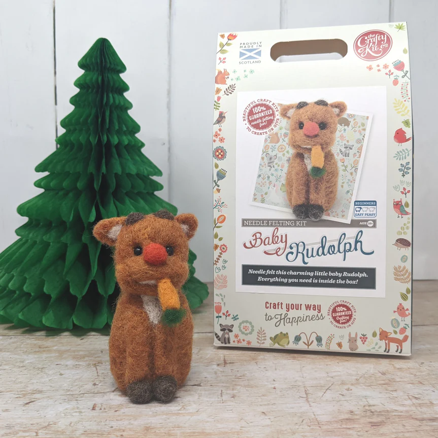 Baby Rudolph Needle Felting Kit