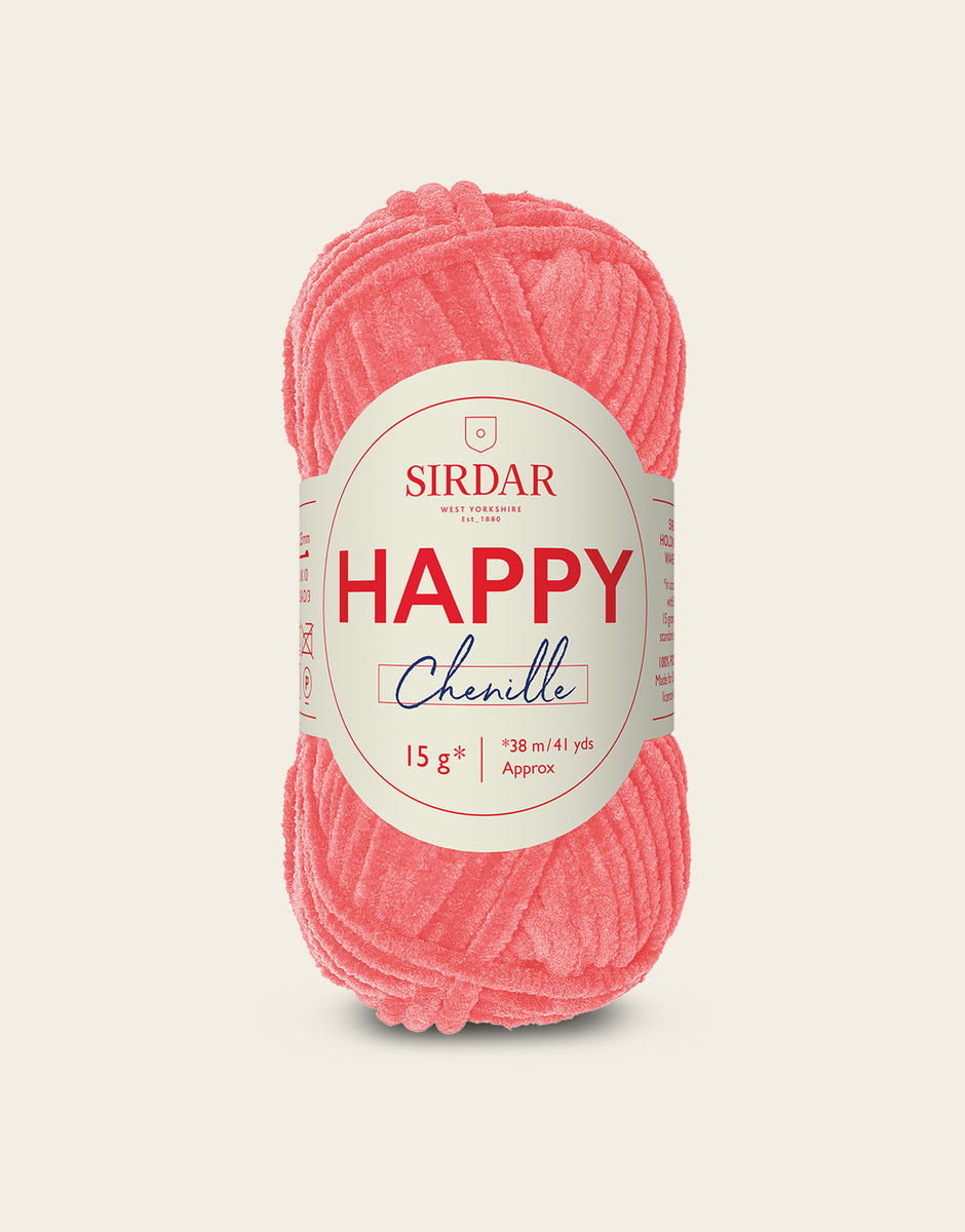 SIRDAR HAPPY CHENILLE, FUZZY 013 15G BALL