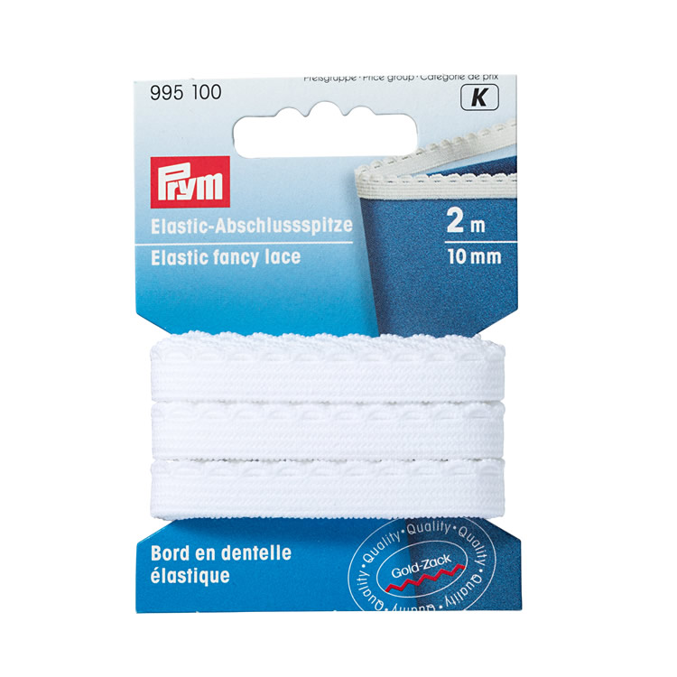 Prym Fancy Lace Elastic White