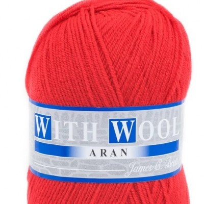 James C Brett Aran with Wool 400g