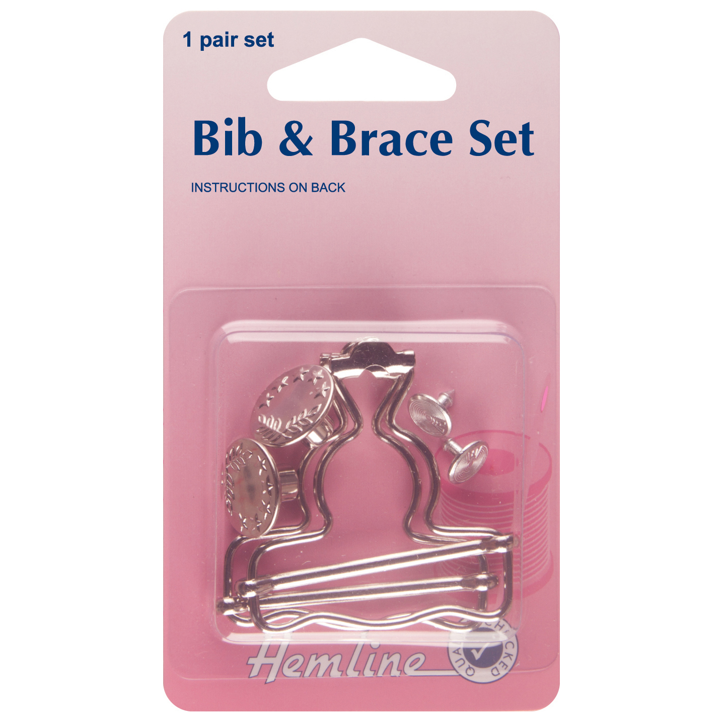 Bib and Brace Set: Nickel: 40mm