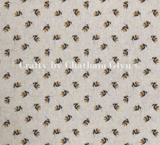 Digital Linen Miniture Bumblebees