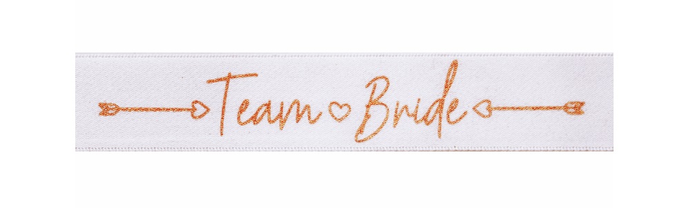 Wedding Ribbon Team Bride 25mm