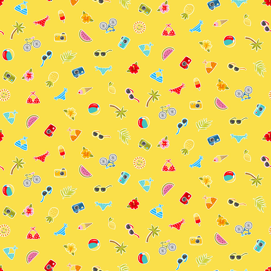 Pool Party Yellow Scatter 