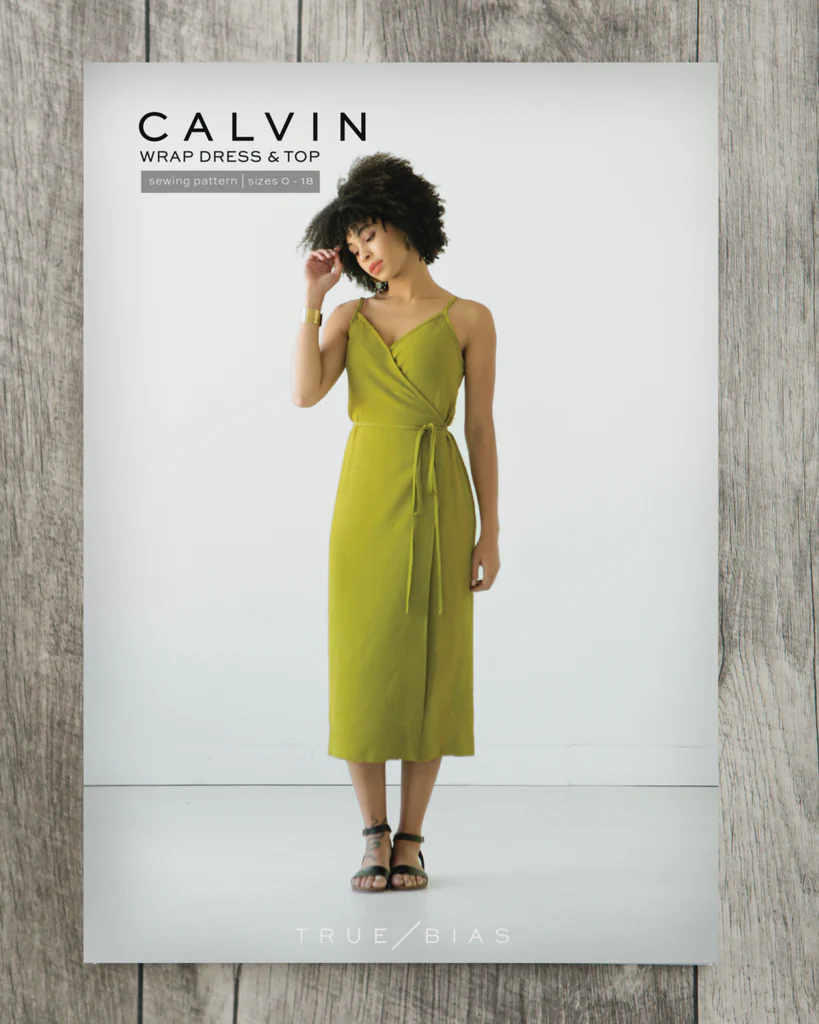 True Bias Calvin Wrap Dress / Top - Printed Pattern