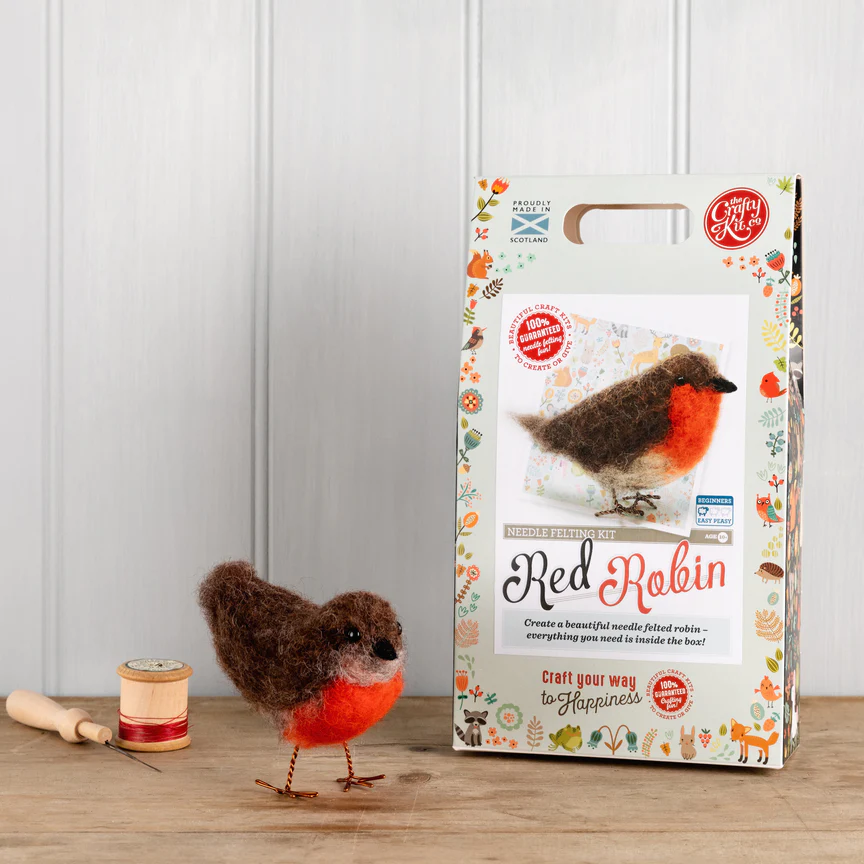 The Crafty Kit Company - Hen & Chicks Needle Felting Kit