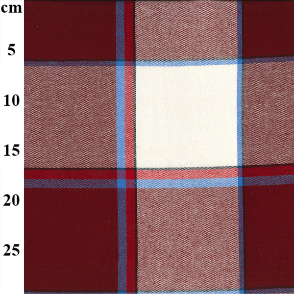 100% Cotton Flannel Check Wine