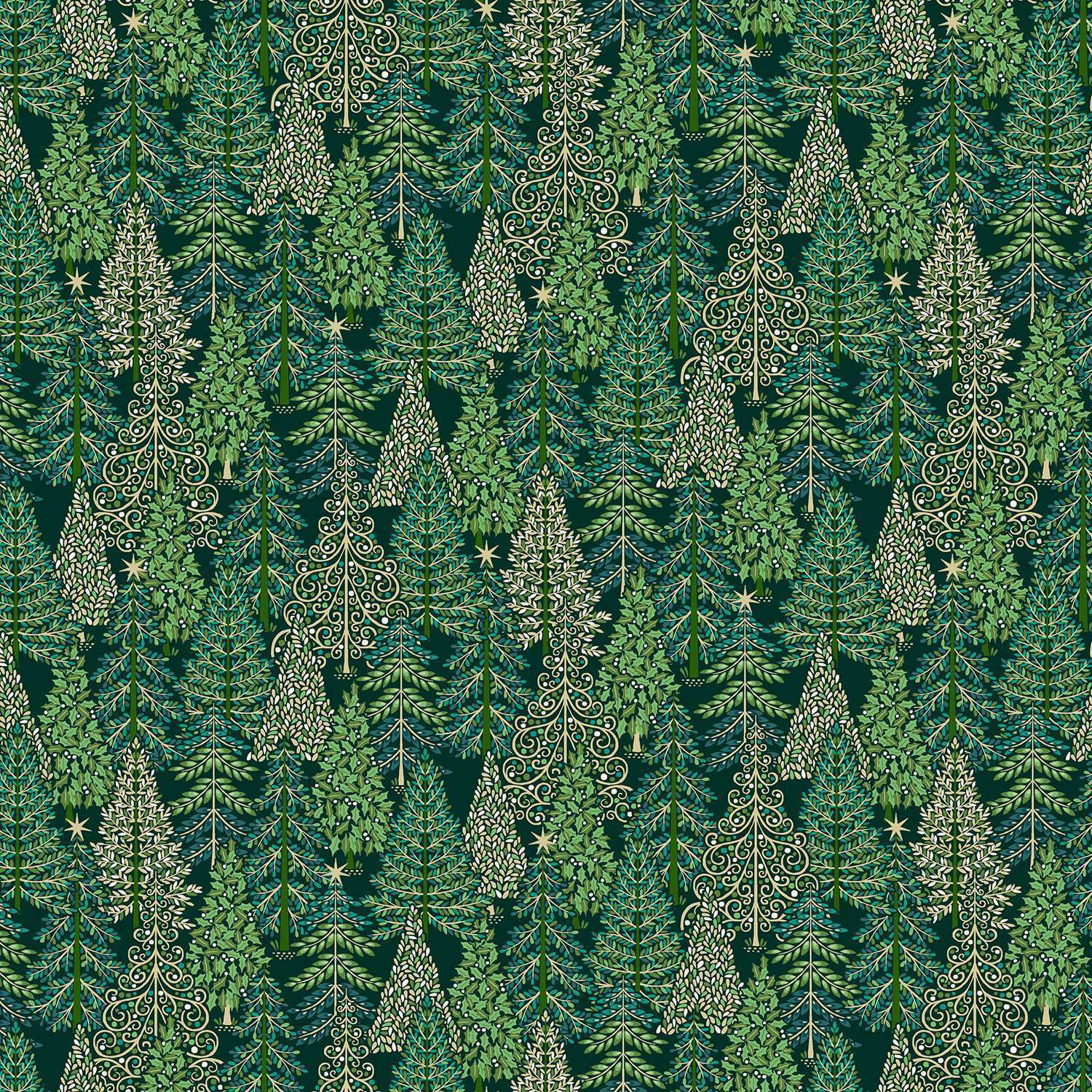 Enchanted Christmas-Forest-Green