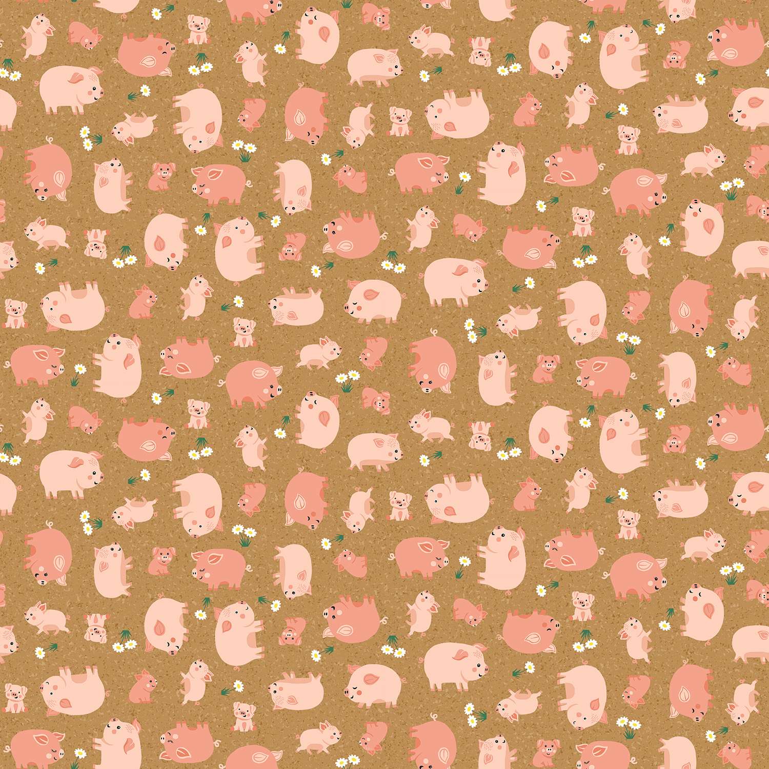 Fun on the Farm Happy Pigs-Brown