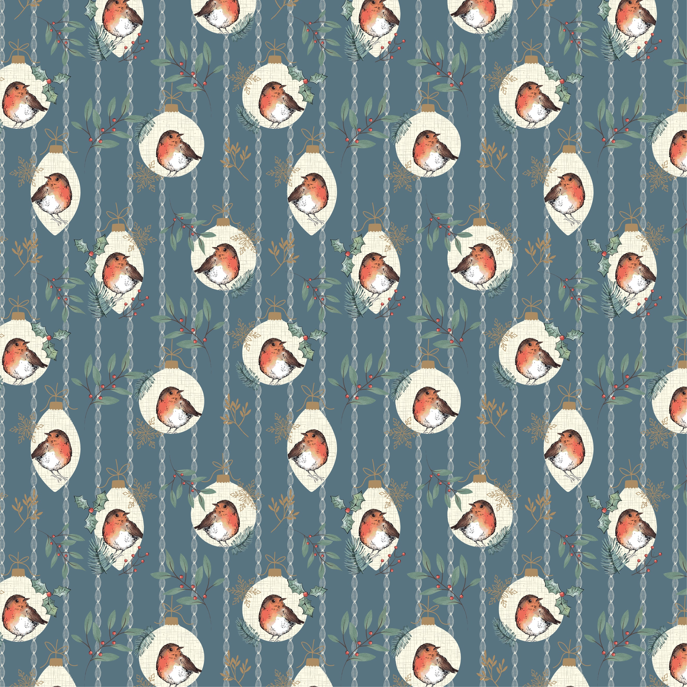 Little Red Robin Winter Baubles