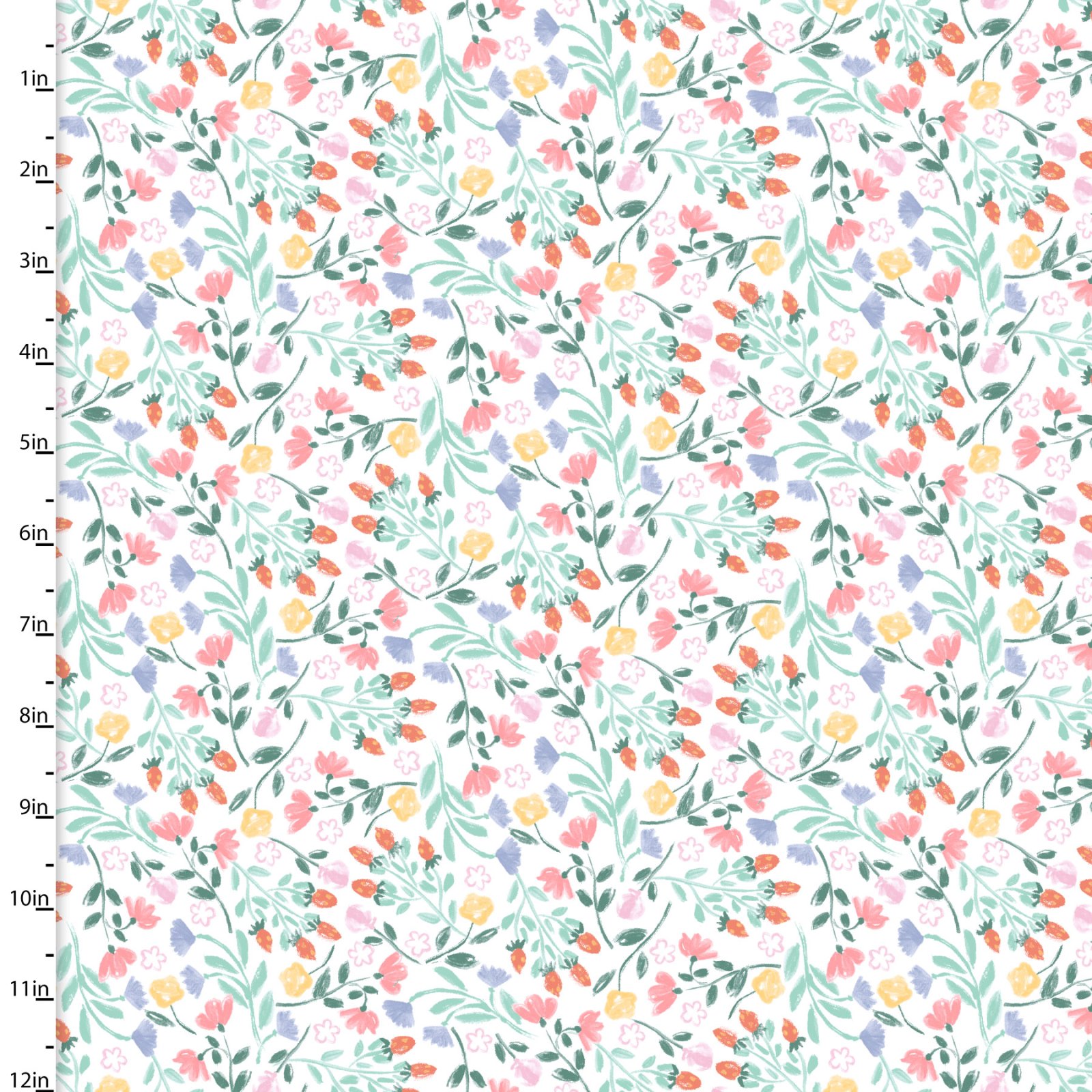 Brushed Cotton Flannel-Pixie Dust-Magical Flowers