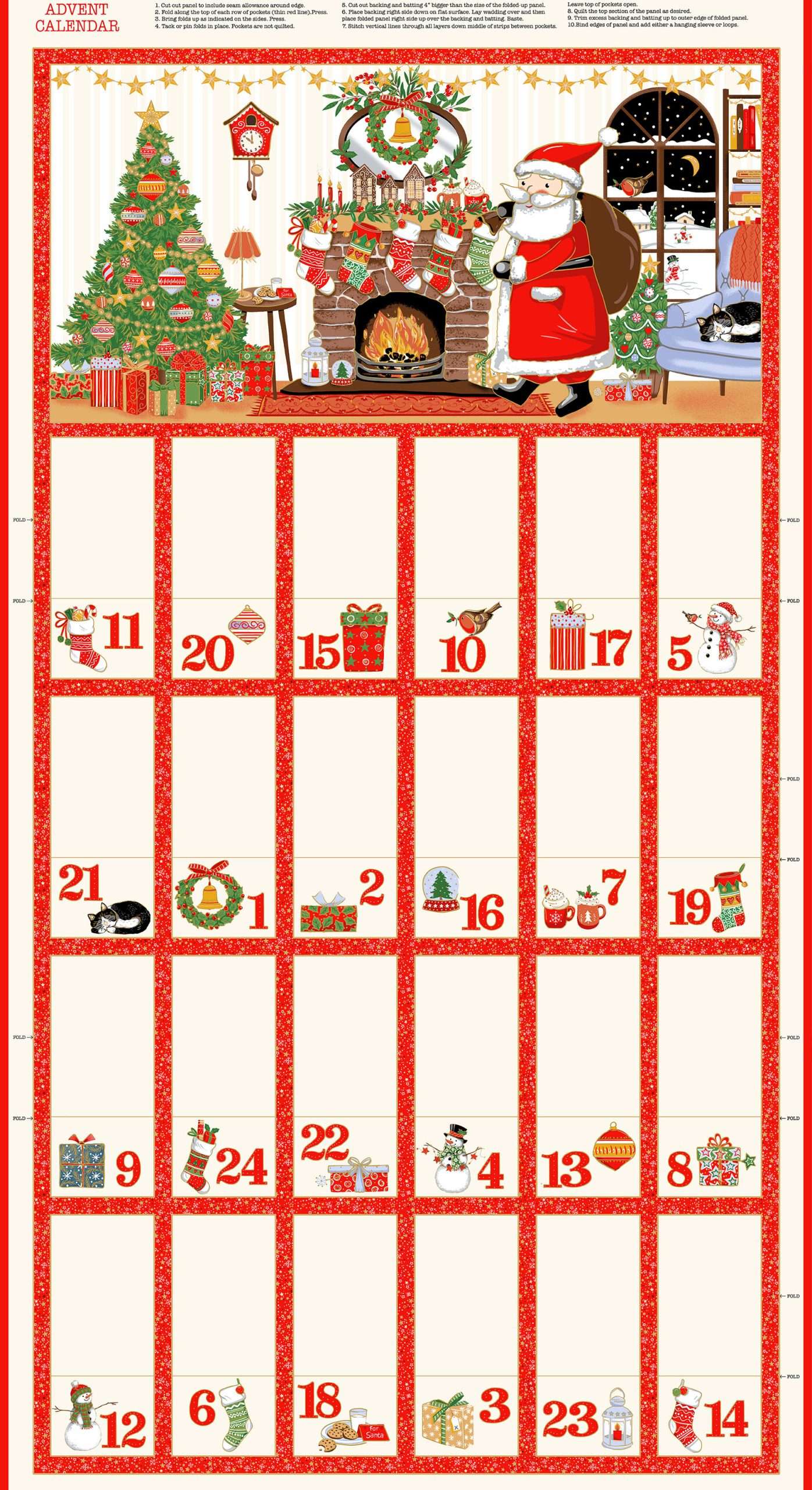Jolly St Nick-by Makower-Advent Calendar