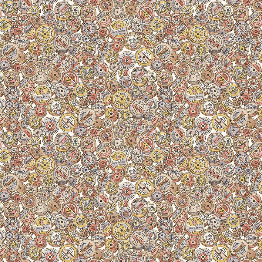 Atelier by Makower-Spool-Cream