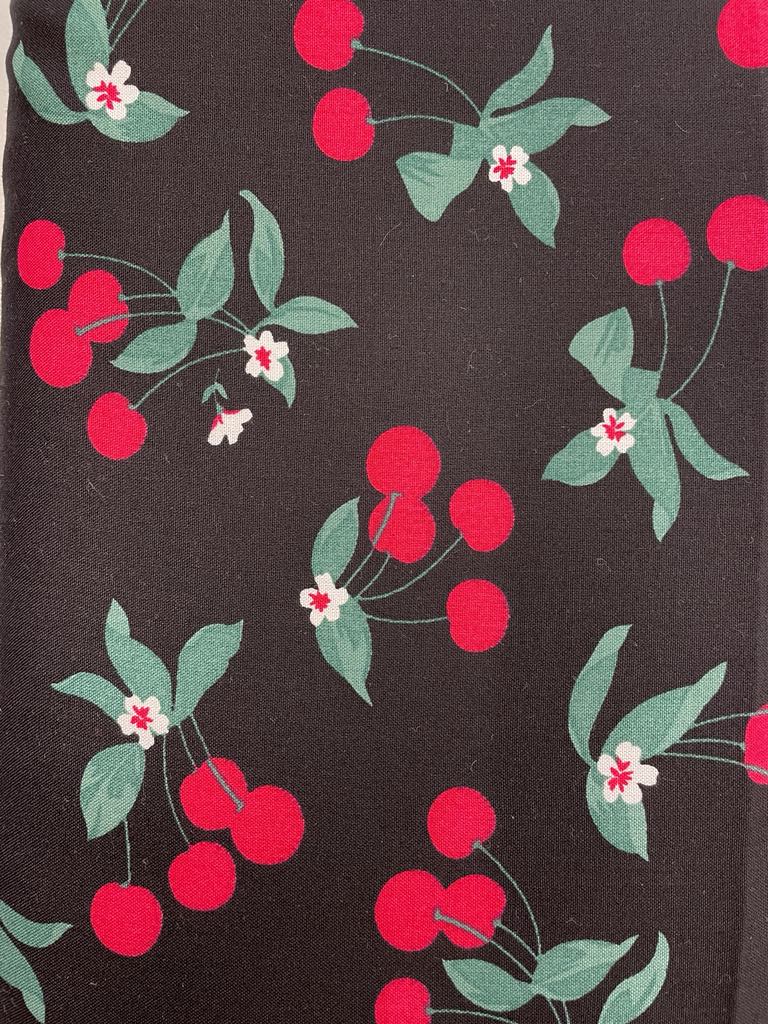 100% Viscose - Black Cherry