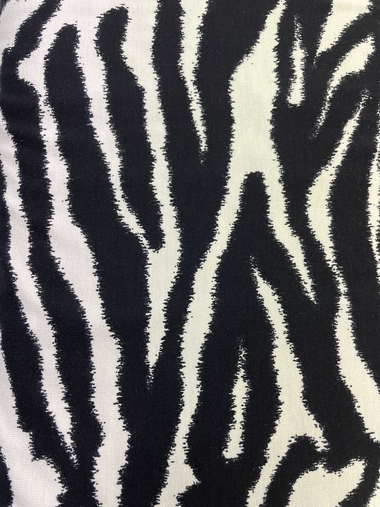 Viscose with Stretch-Black and White