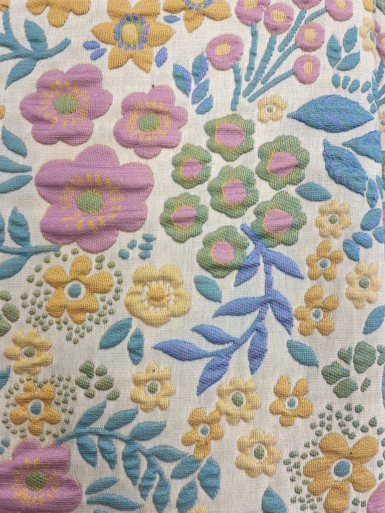 Polyester and Cotton - Buttercup-Ivory