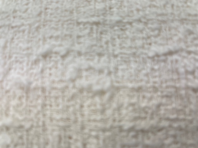  Cotton, viscose and Polyamide textured fabric-White