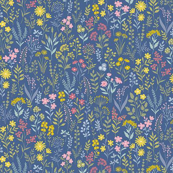 Makower Petite Fleur Meadow-Blue