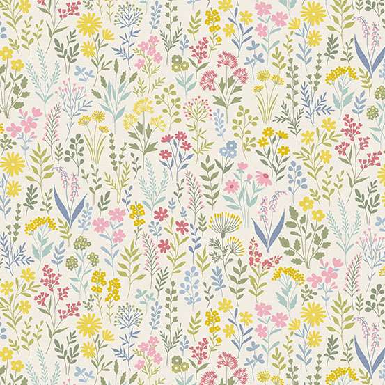 Makower Petite Fleur Meadow-Cream