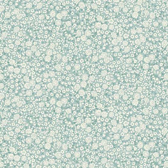 Makower Petite Fleur Blossom-Teal