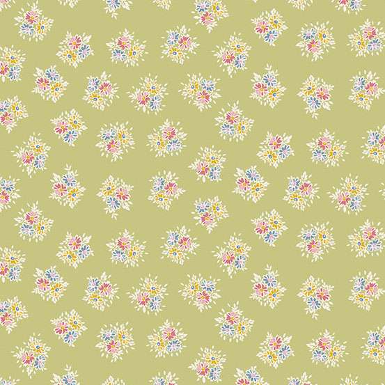 Makower Petite Fleur Posy-Green