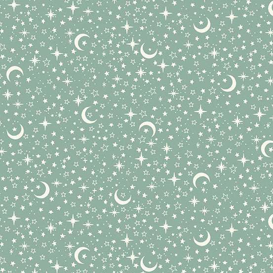 Little Ones - Stars Teal by Makower 