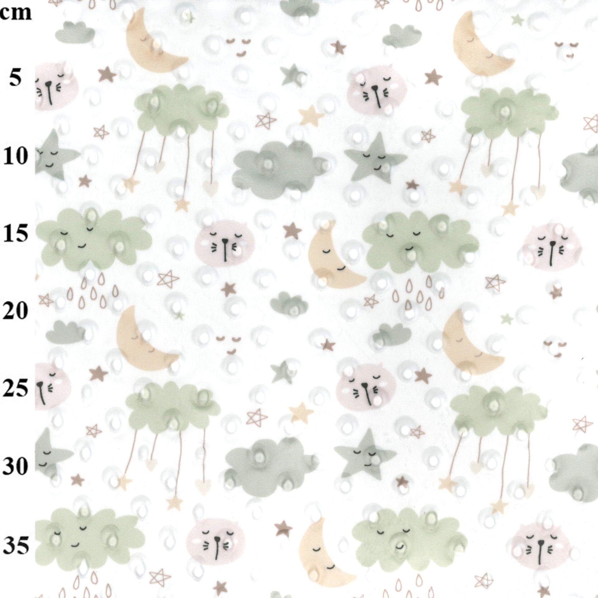 Fleece - Dimple Printed -Mint