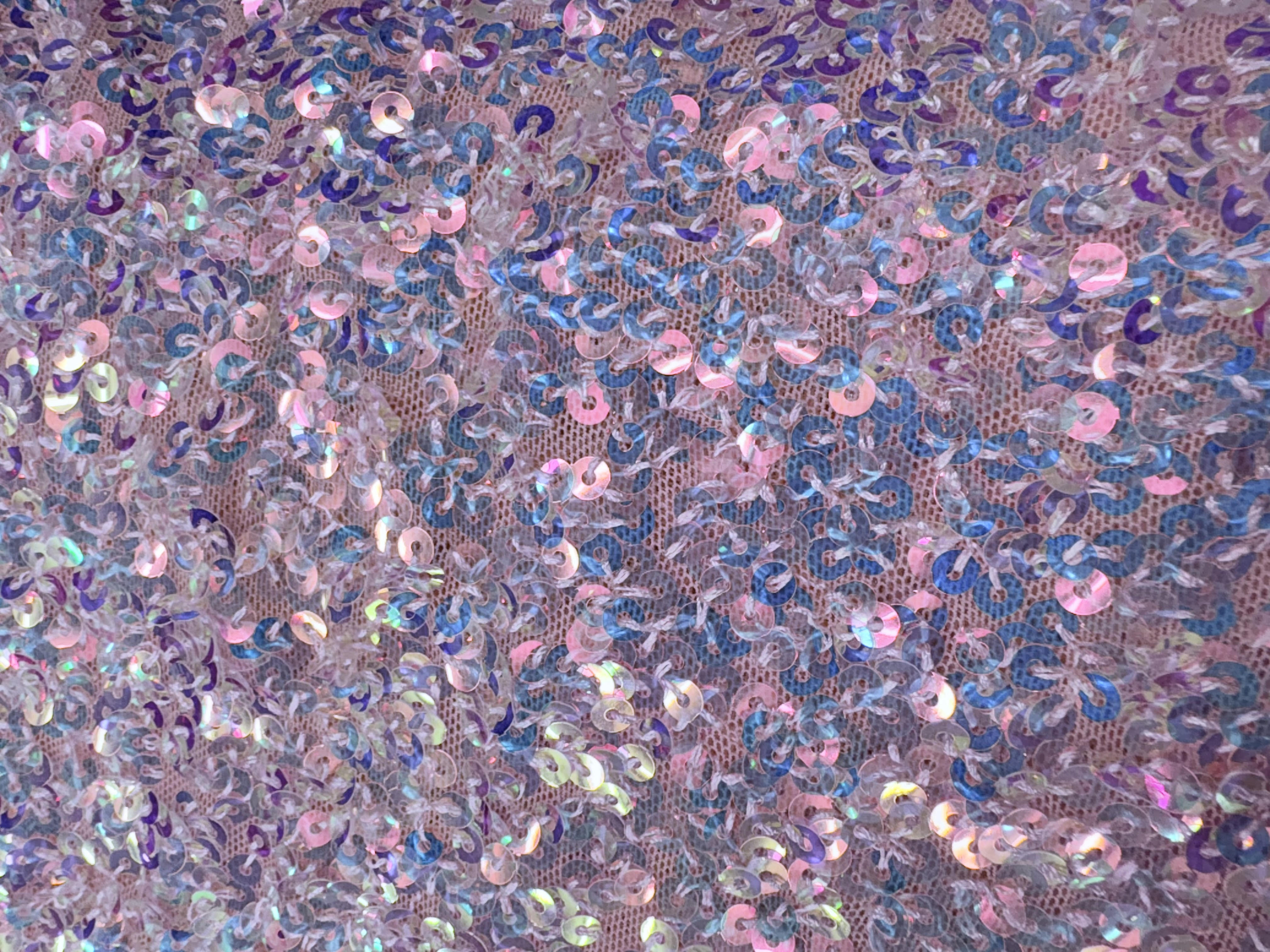 Allover Sequins - Blush Sequin Pink/Blue