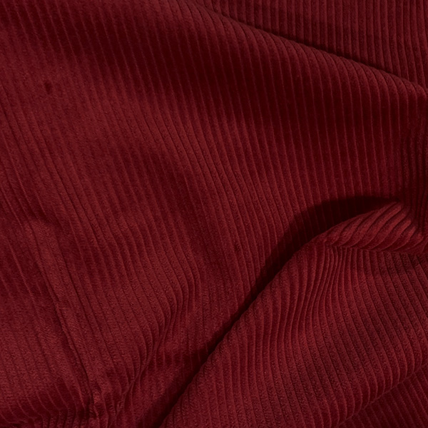 Cotton 4.5 Wale Washed Corduroy Dark Red