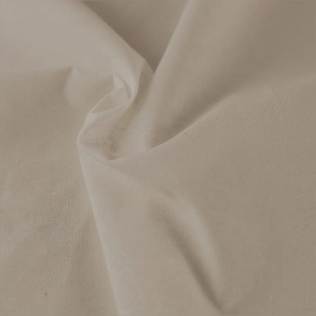 Polyester Cotton Print Paisley Cream