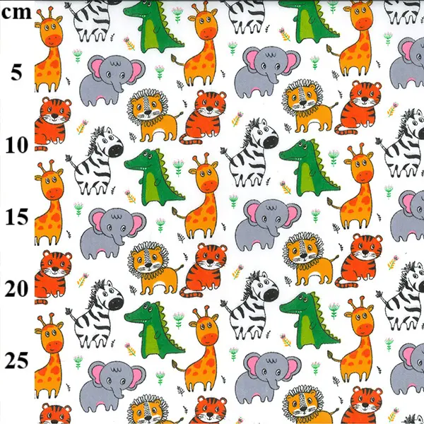 Polyester Cotton Animal Print