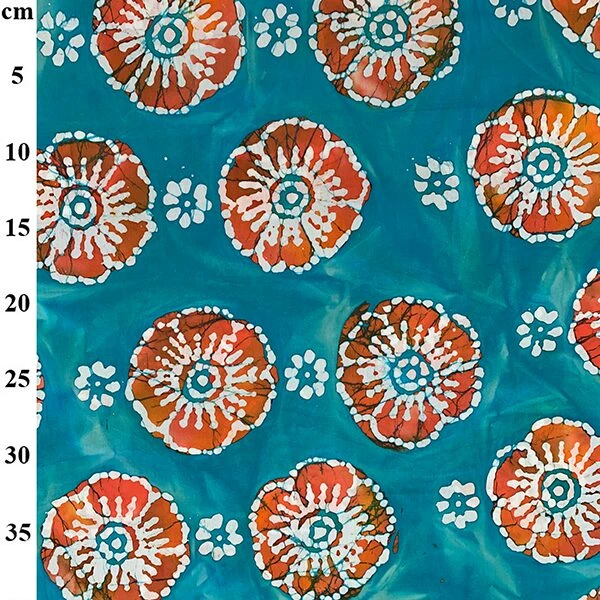 John Louden 50's Cotton Hand Printed Batik Fabric 0360 DES 2