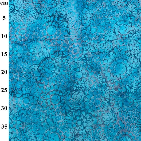 John Louden 50's Cotton Hand Printed Batik Fabric 0347 DES 1