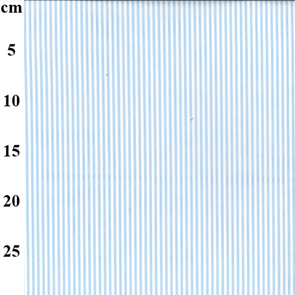 Cotton Yarn Dyed Stripe 3mm-Pale Blue