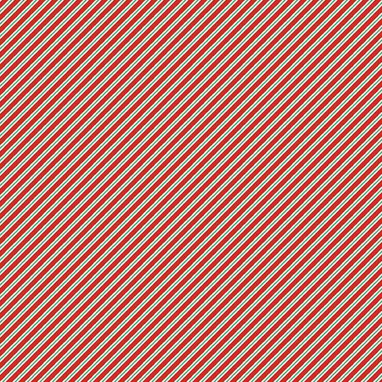The Nutcracker by Makower-Candy Cane Stripe