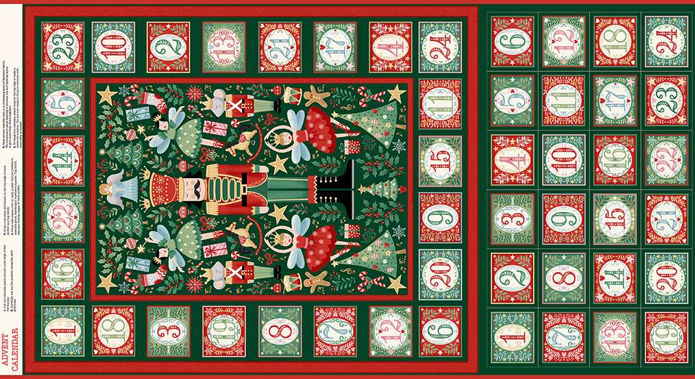 The Nutcracker Advent Panel by Makower