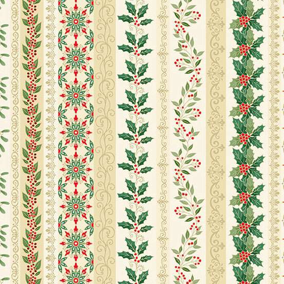 Adorn Christmas by Makower-Garland Stripe