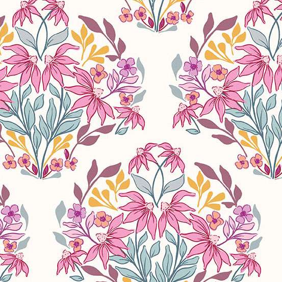 Sunset Cottage by Stephanie Organes-Sunset Meadow White