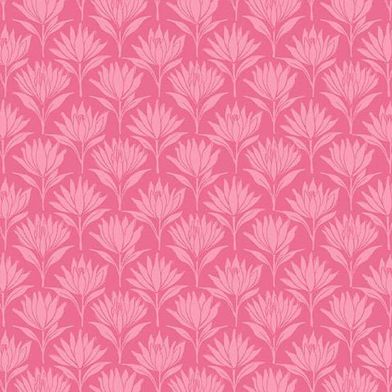 Sunset Cottage by Stephanie Organes-Water Lilies Pink