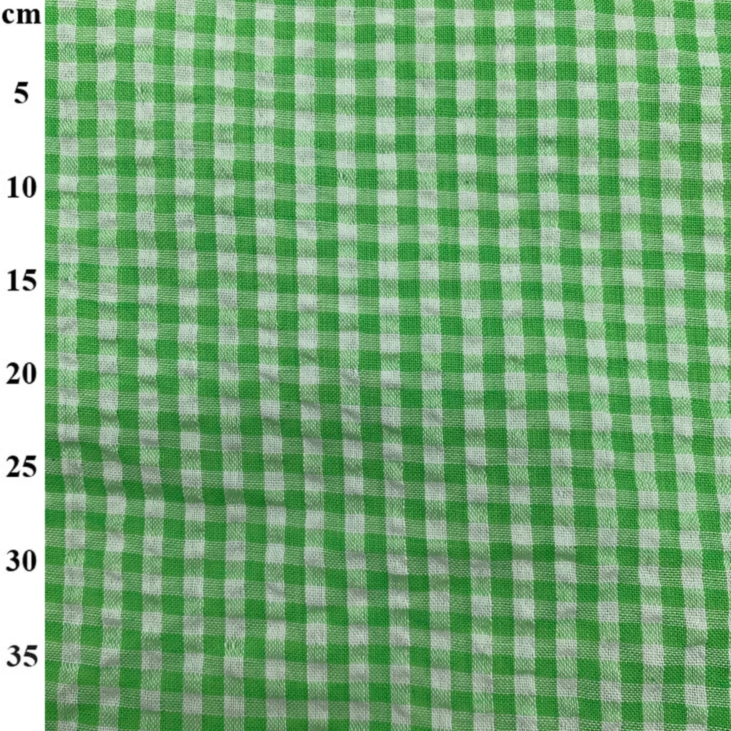 Seersucker Lime Gingham