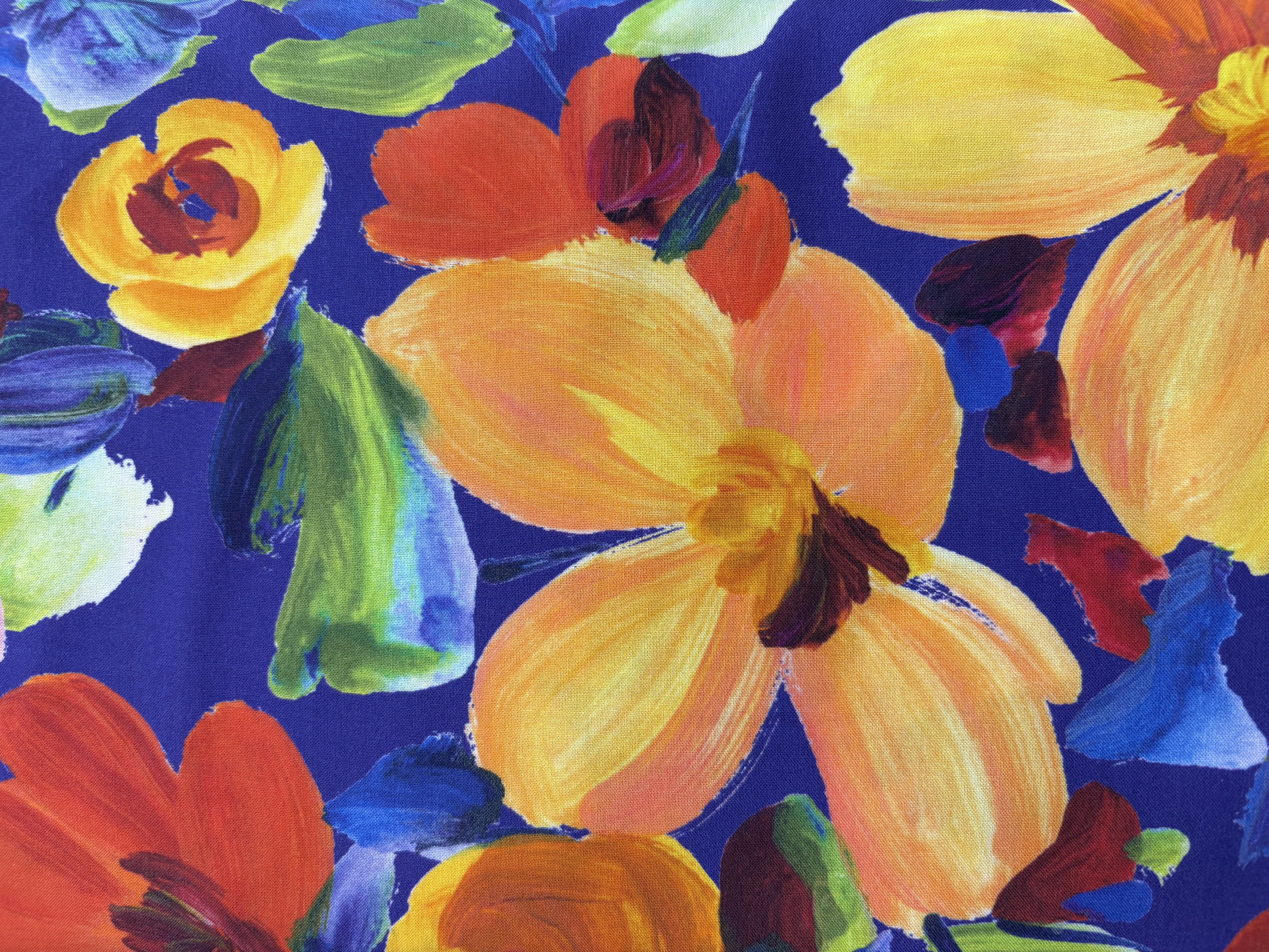 Viscose Digital Print-Indigo