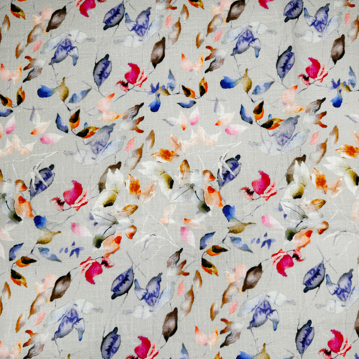Linen Print - Linnie Floral Dove